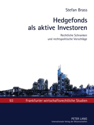 cover image of Hedgefonds als aktive Investoren
